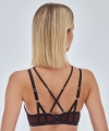 Biustonosz Alles Heartbeat push-up czarno-czerwony