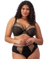 Biustonosz Elomi Teagan UW plunge miękki black/almond