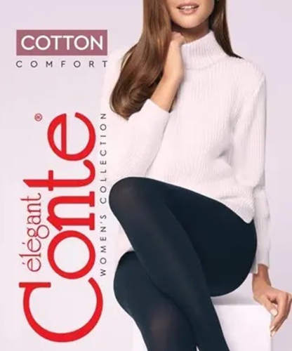 Rajstopy Conte Cotton 450 DEN bawełniane