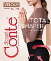 Rajstopy Conte Velour Active 100 DEN Total Shaper z mikrofibry