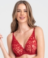 Biustonosz Samanta Emma A475 push-up karmazynowy