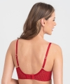 Biustonosz Samanta Emma A475 push-up karmazynowy