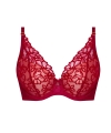 Biustonosz Samanta Emma A475 push-up karmazynowy