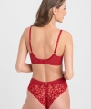 Biustonosz Samanta Emma A475 push-up karmazynowy