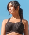 Biustonosz Panache Sport usztywniany black/chalk