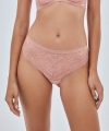Figi brazyliany Alles Nude rose koronkowe