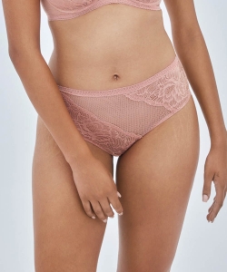 Figi Alles Nude rose klasyczne koronkowe