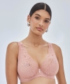 Biustonosz Alles Nude rose M bralette miękki koronkowy