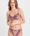 Biustonosz Samanta Carmen A337 push-up wrzosowy