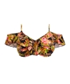 Kostium kąpielowy Elomi Tiger valley bikini top z falbanką