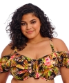 Kostium kąpielowy Elomi Tiger valley bikini top z falbanką