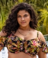 Kostium kąpielowy Elomi Tiger valley bikini top z falbanką