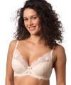 Biustonosz Agio DB-9335 braletka pocket-up beżowa