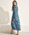 Kimono plażowe Selmark BM297 niebieskie