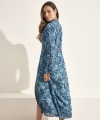 Kimono plażowe Selmark BM297 niebieskie