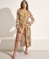 Kimono plażowe Selmark BM297 yellow