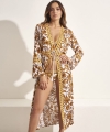 Kimono plażowe Selmark BM297 yellow