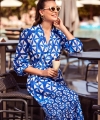 Sukienka plażowa Iconique IC25-089 Itaca royal blue