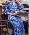 Sukienka plażowa Iconique IC25-089 Itaca royal blue