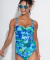 Kostium kąpielowy Pour Moi Free Spirit frill brief aqua tropical