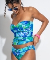 Kostium kąpielowy Pour Moi Free Spirit frill brief aqua tropical
