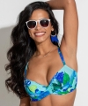 Kostium kąpielowy Pour Moi Free Spirit padded top aqua tropical