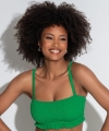 Kostium kąpielowy Pour Moi Free Spirit strapless top zielony