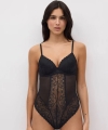 Body Ysabel Mora 10721 koronkowe czarne