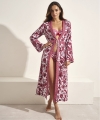 Kimono plażowe Selmark BM297 strawberry
