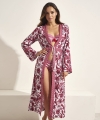Kimono plażowe Selmark BM297 strawberry