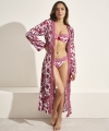 Kimono plażowe Selmark BM297 strawberry