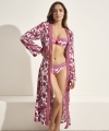 Kimono plażowe Selmark BM297 strawberry