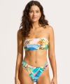 Kostium kąpielowy Seafolly 31448-211 bandeau top turquoise