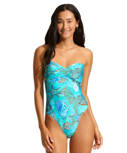Kostium kąpielowy Seafolly 11155-214 aquatic blue