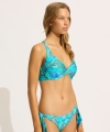 Kostium kąpielowy Seafolly 40678-214 tie side aquatic blue