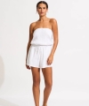 Kombinezon plażowy Seafolly 55196-PS crinkle playsuit white