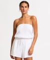 Kombinezon plażowy Seafolly 55196-PS crinkle playsuit white