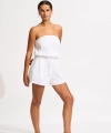 Kombinezon plażowy Seafolly 55196-PS crinkle playsuit white