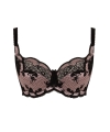 Biustonosz Panache Clara full cup miękki black/pink