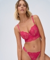 Biustonosz Alles Euphoric rouge M longline miękki koronkowy