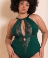Body Scantilly Indulgence koronkowe emerald