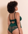 Body Scantilly Indulgence koronkowe emerald