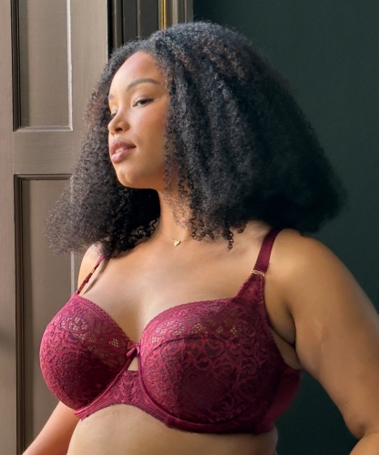 Biustonosz Sculptresse Estel full cup miękki cherry red