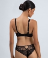 Biustonosz Alles Truffle noir M bralette miękki koronkowy