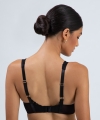 Biustonosz Alles Truffle noir M bralette miękki koronkowy