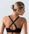 Biustonosz Alles Truffle noir M plus bralette miękki koronkowy