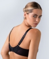 Biustonosz Alles Truffle noir M plus bralette miękki koronkowy