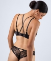 Biustonosz Alles The Icon push-up koronkowy czarny