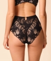 Figi Gossard Lace Soiree z wysokim stanem koronkowe czarne