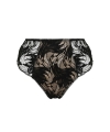 Figi Gossard Lace Soiree z wysokim stanem koronkowe czarne